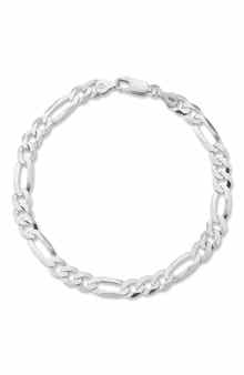 Yield of Men 7mm Figaro Chain Bracelet