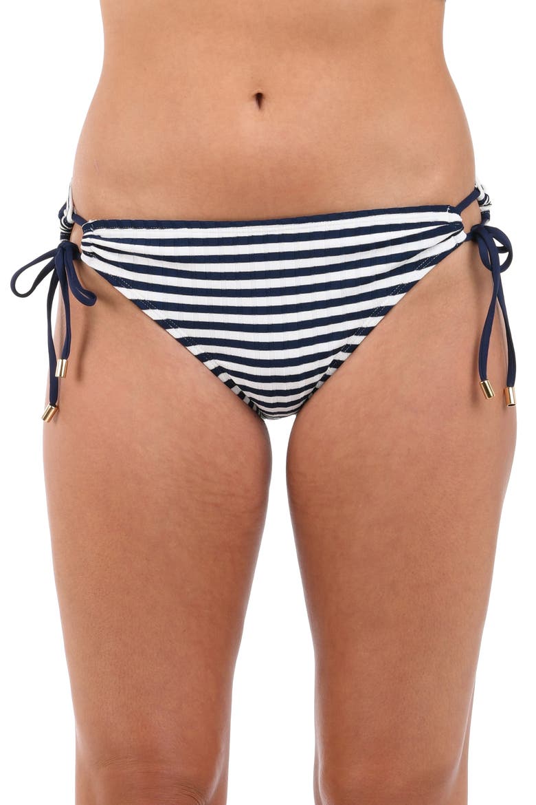 Sail Adjustable Loop Hipster Bikini Bottoms, Main, color, INDIGO