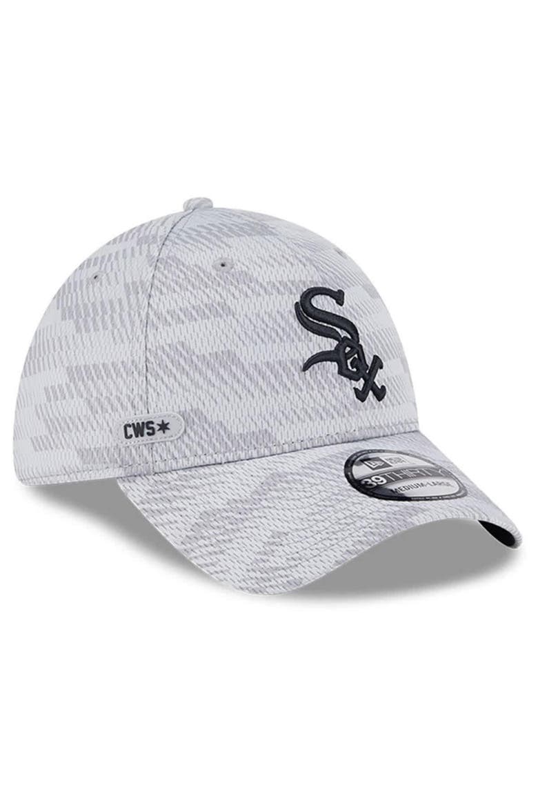 Men's New Era Gray Chicago White Sox 2025 MLB Clubhouse 39THIRTY Flex Hat, Alternate, color, Gray