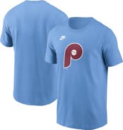Nike Men's Nike Light Blue Philadelphia Phillies Cooperstown Collection Team Logo T-Shirt
