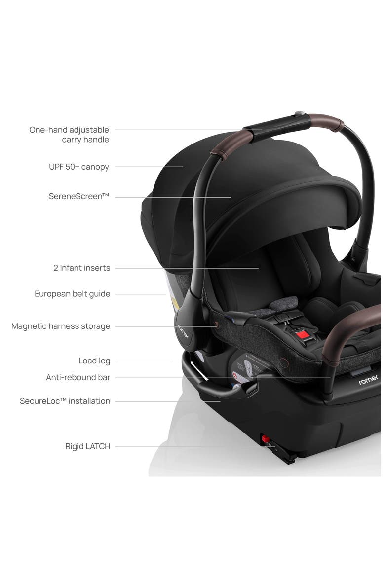 Juni™ Infant Car Seat and Tura™ Stroller Travel System, Alternate, color, PEPPERCORN