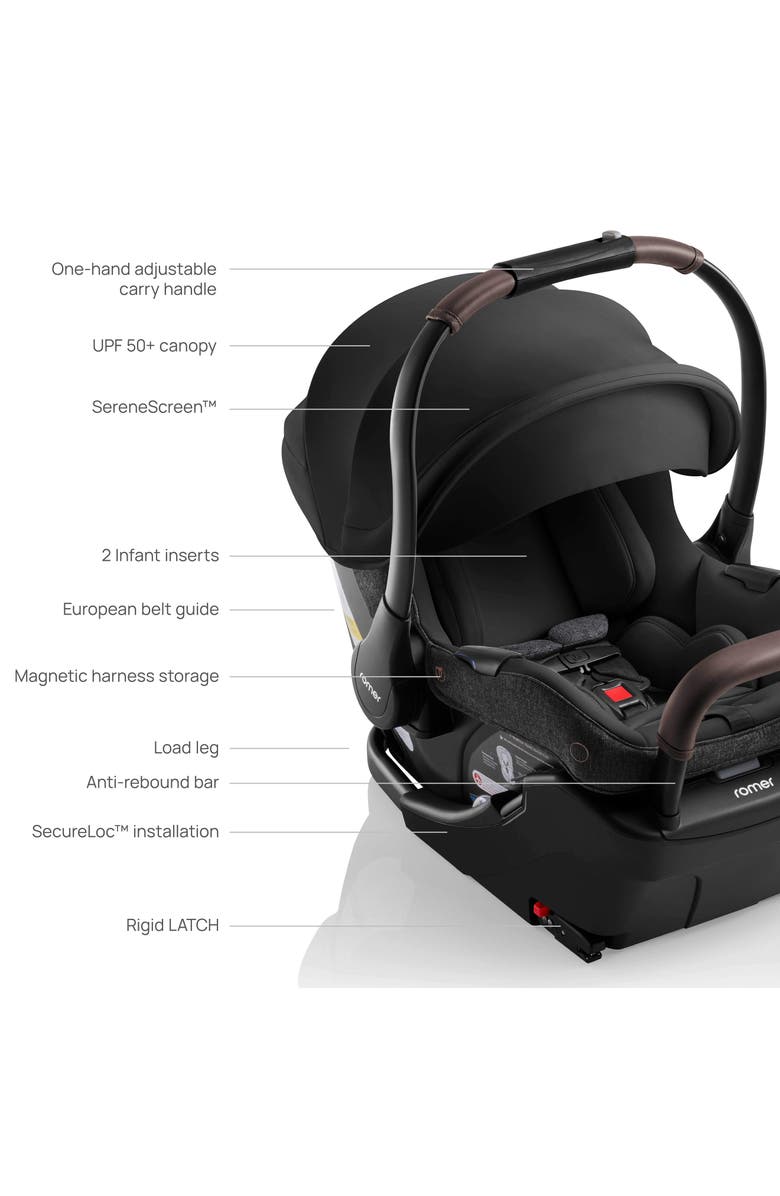 Romer Juni<sup>™</sup> Infant Car Seat and Tura<sup>™</sup> Stroller Travel System, Alternate, color, Peppercorn