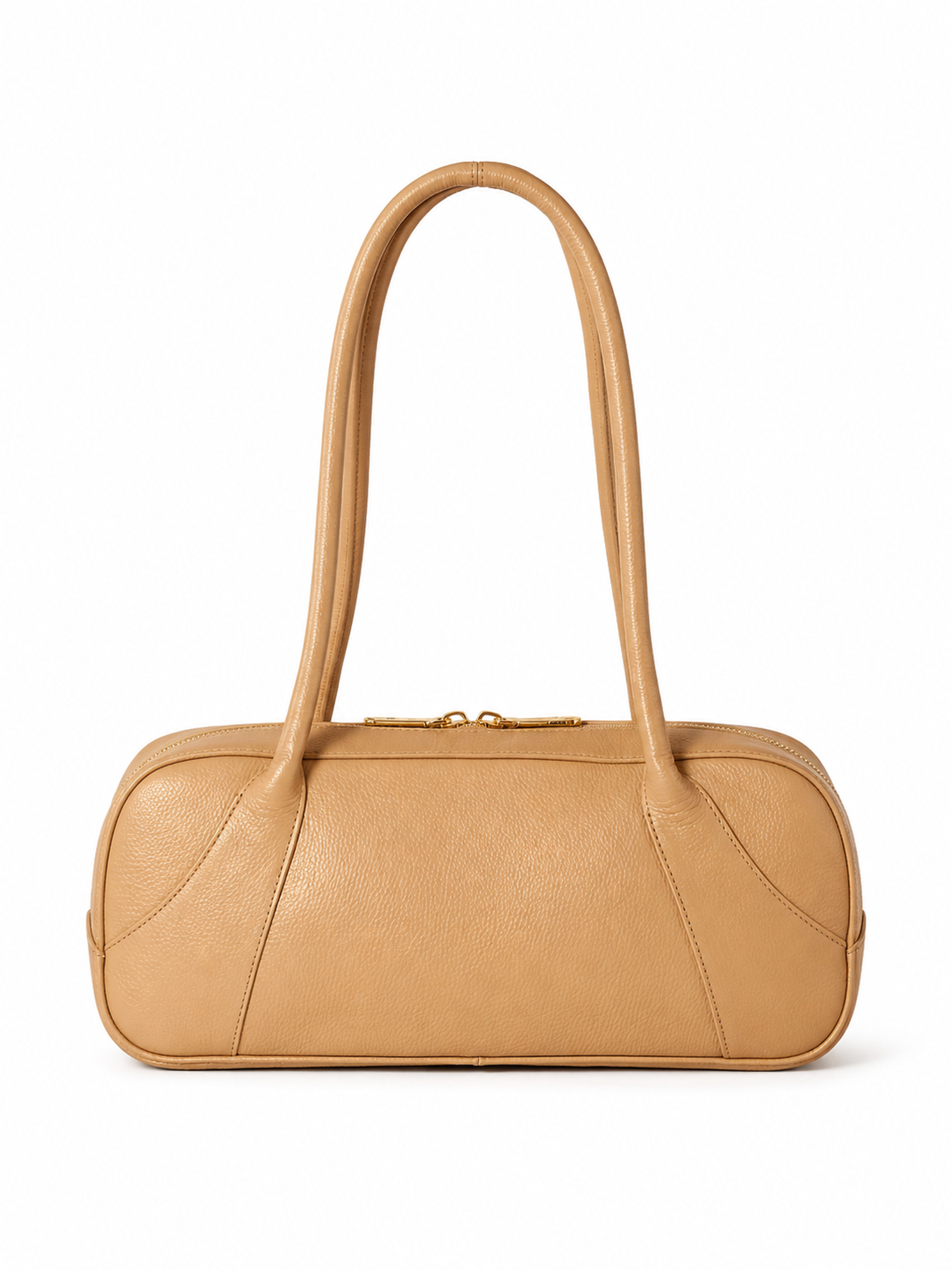 Almaira Italian Textured Leather Shoulder Bag, Alternate, color, Honey