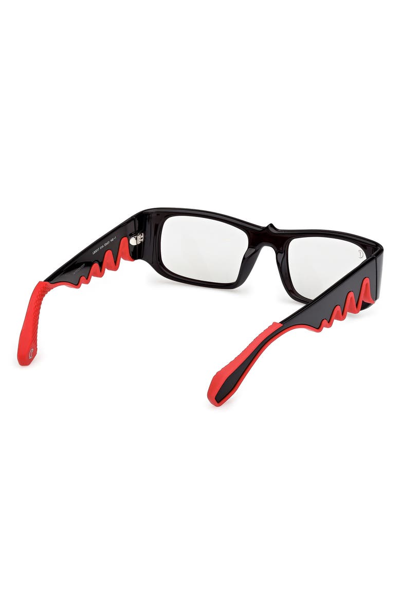 Christian Louboutin 53mm Loubishark Rectangular Sunglasses, Alternate, color,