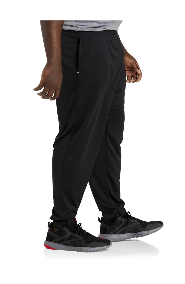 Reebok Big & Tall Performance Jersey Tech Joggers, Alternate, color, Black