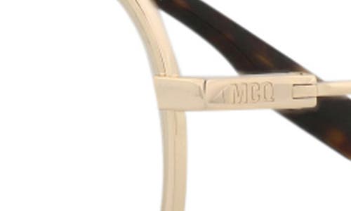 Alexander Mcqueen Mcqueen 49mm Round Optical Glasses In Gold Gold Transparent