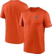 Nike Men's Nike Orange Chicago Bears Sideline Legend Small Logo Dri-FIT T-Shirt
