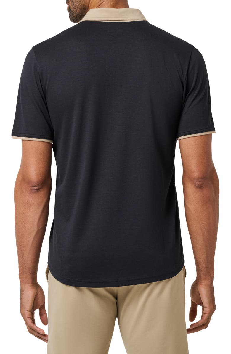 TravisMathew All Day Social Club Contrast Collar Cotton Blend Polo Shirt, Alternate, color, 