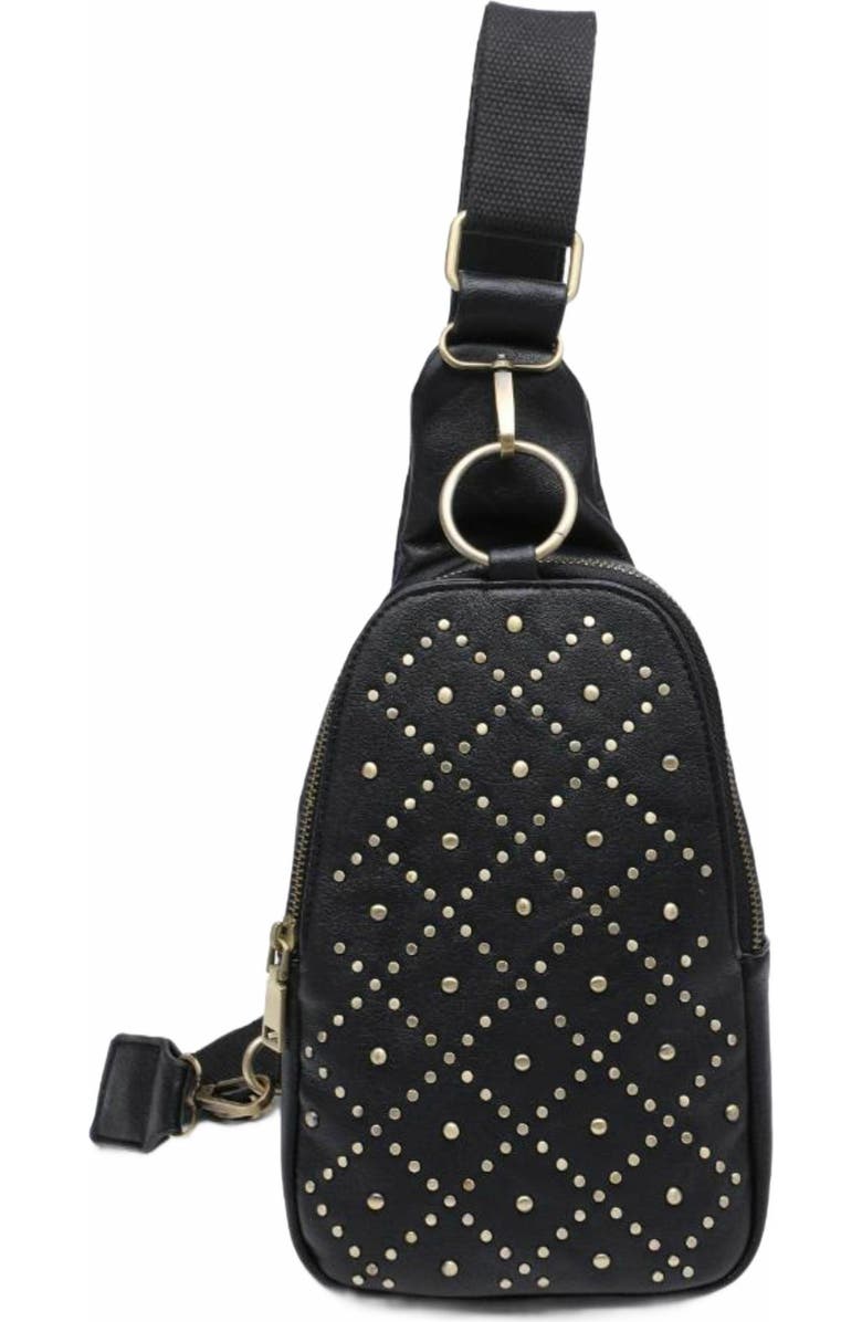MODA LUXE Regina Studded Sling Backpack, Main, color,