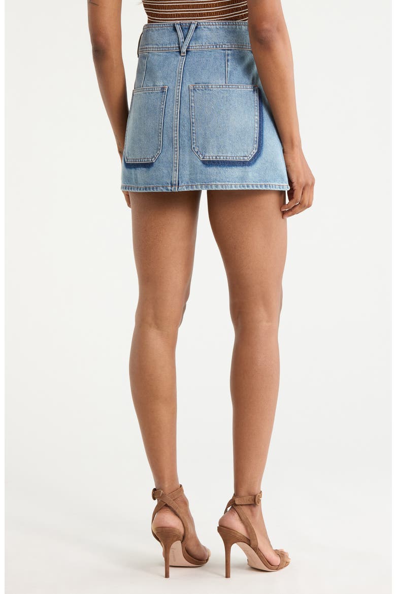 Vilma Denim Miniskirt, Alternate, color, SUN BURST