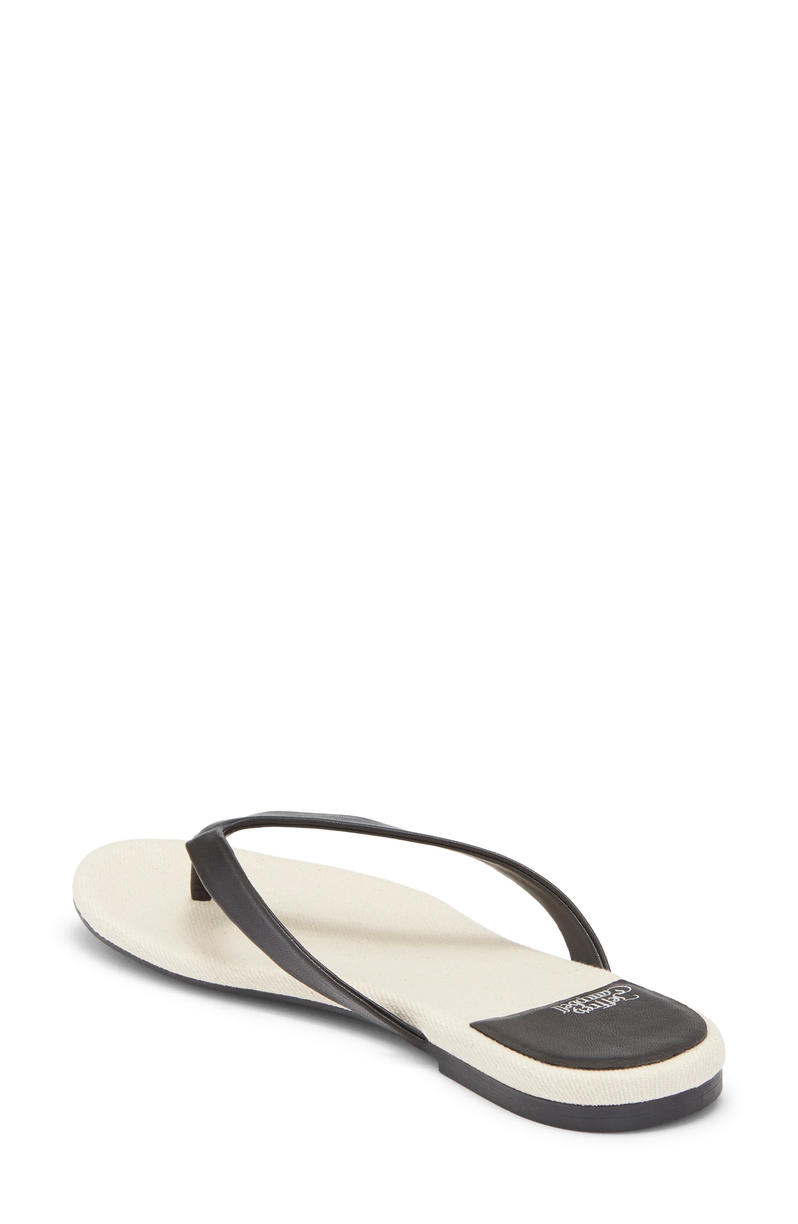 Jeffrey Campbell Kierra Flip Flop, Alternate, color, Black Cream Combo