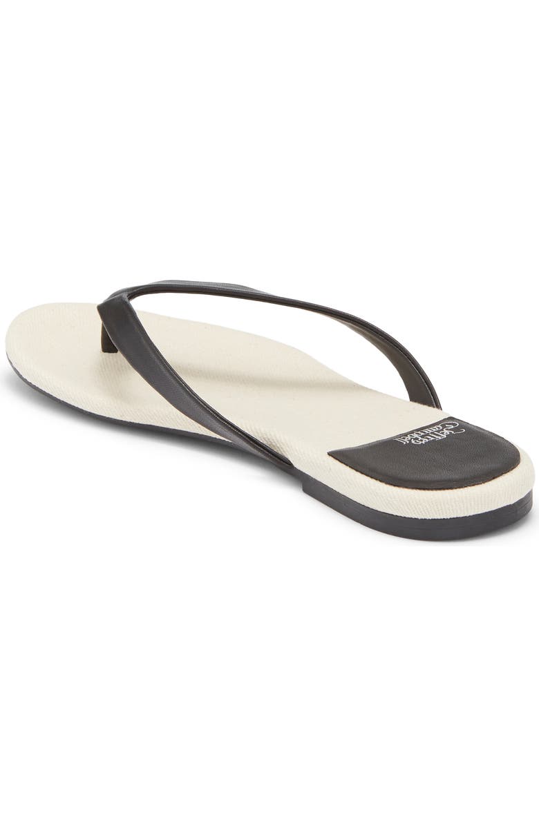 Jeffrey Campbell Kierra Flip Flop, Alternate, color, Black Cream Combo