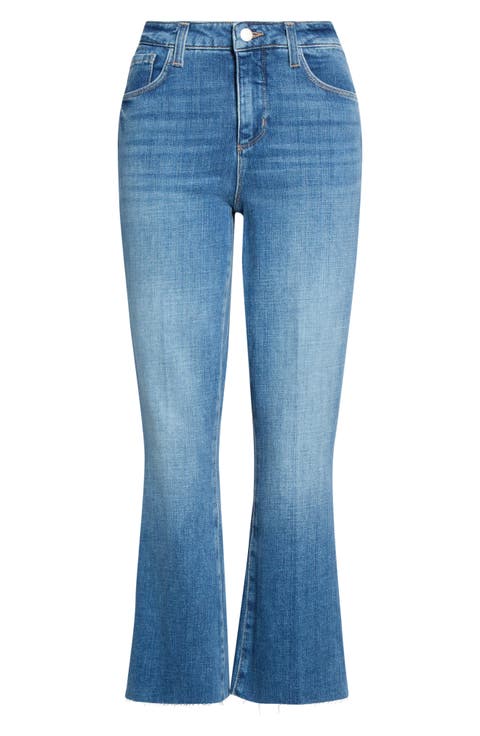 Kendra High Waist Crop Flare Jeans