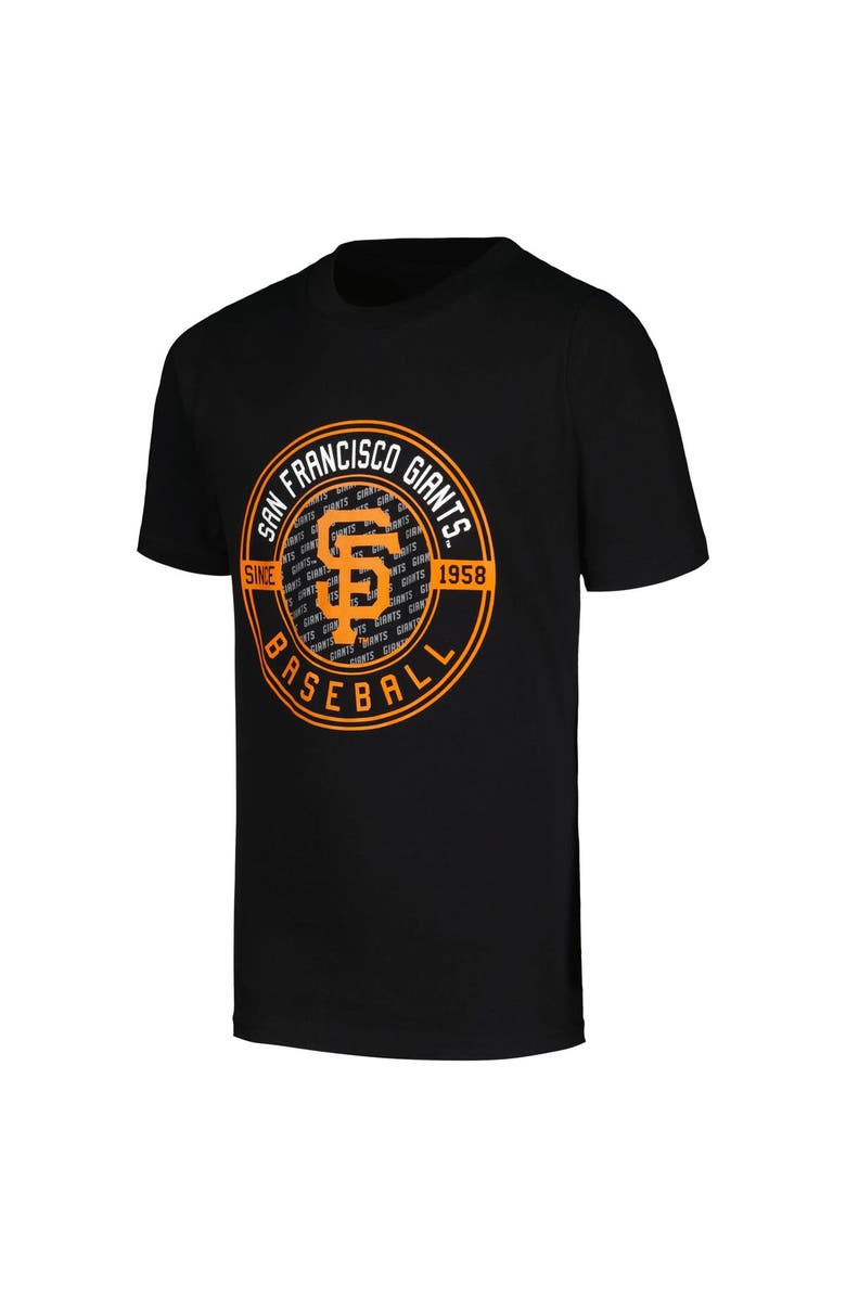 STITCHES Youth Stitches Black/White San Francisco Giants T-Shirt Combo Set, Alternate, color, 