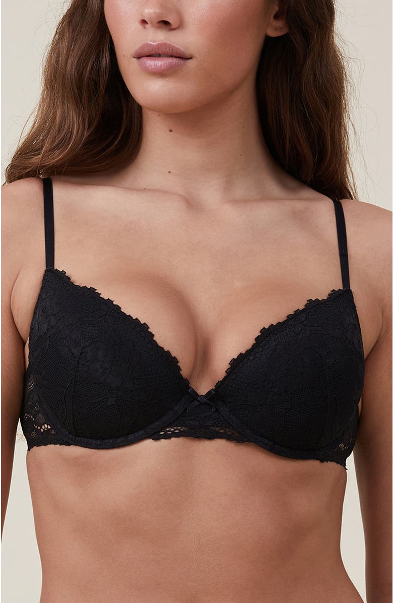 COTTON ON BODY Women's Everyday Lace Lightly Lined Bra, Alternate, color, 
