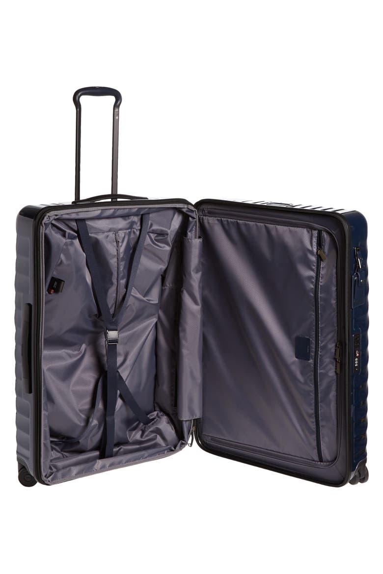 19 Degree Large Expandable Checked Luggage, Alternate, color, NAVY