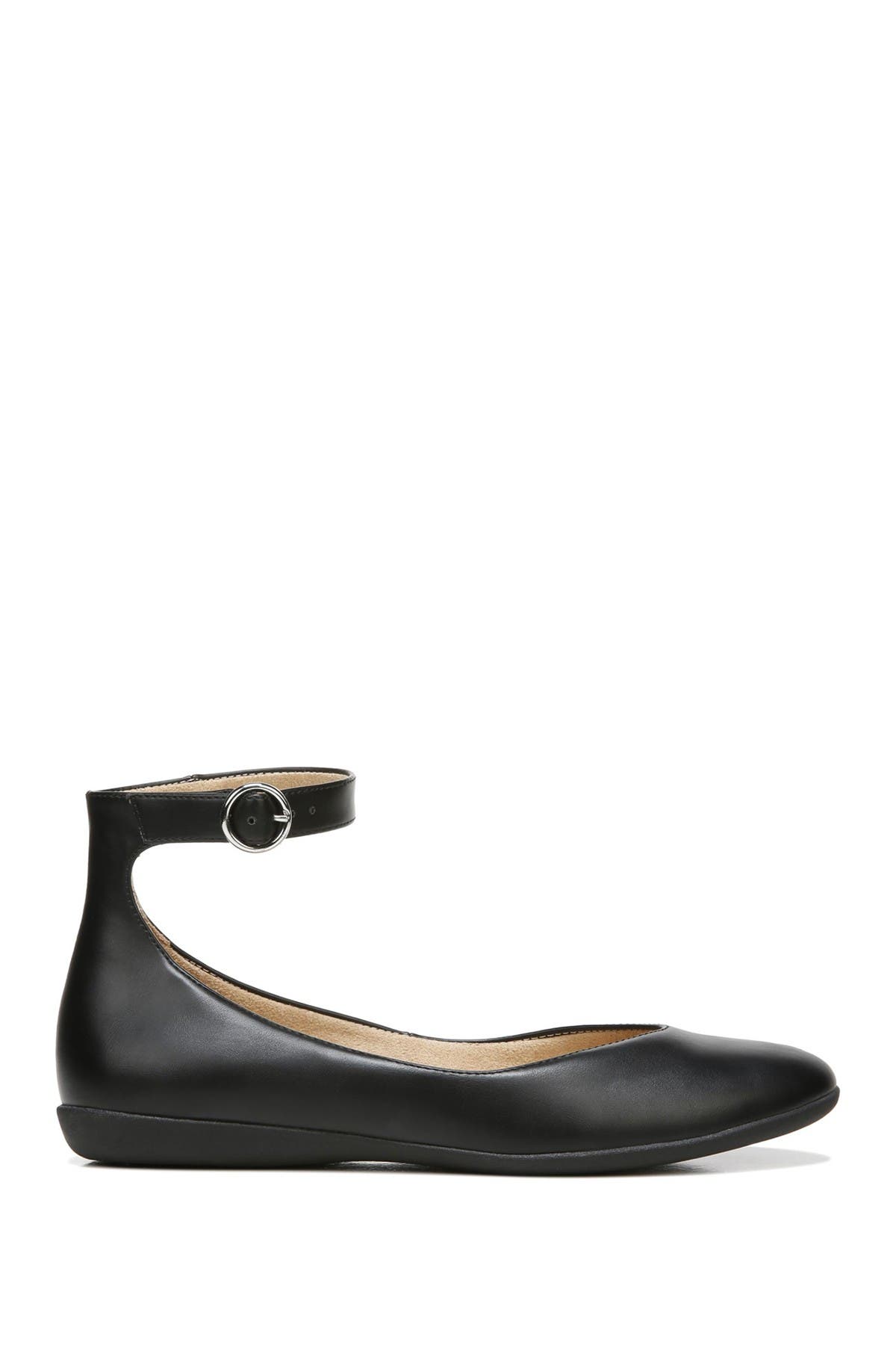 Naturalizer Valentina Ankle Strap Ballet Flat - Wide Width Available, Alternate, color, 