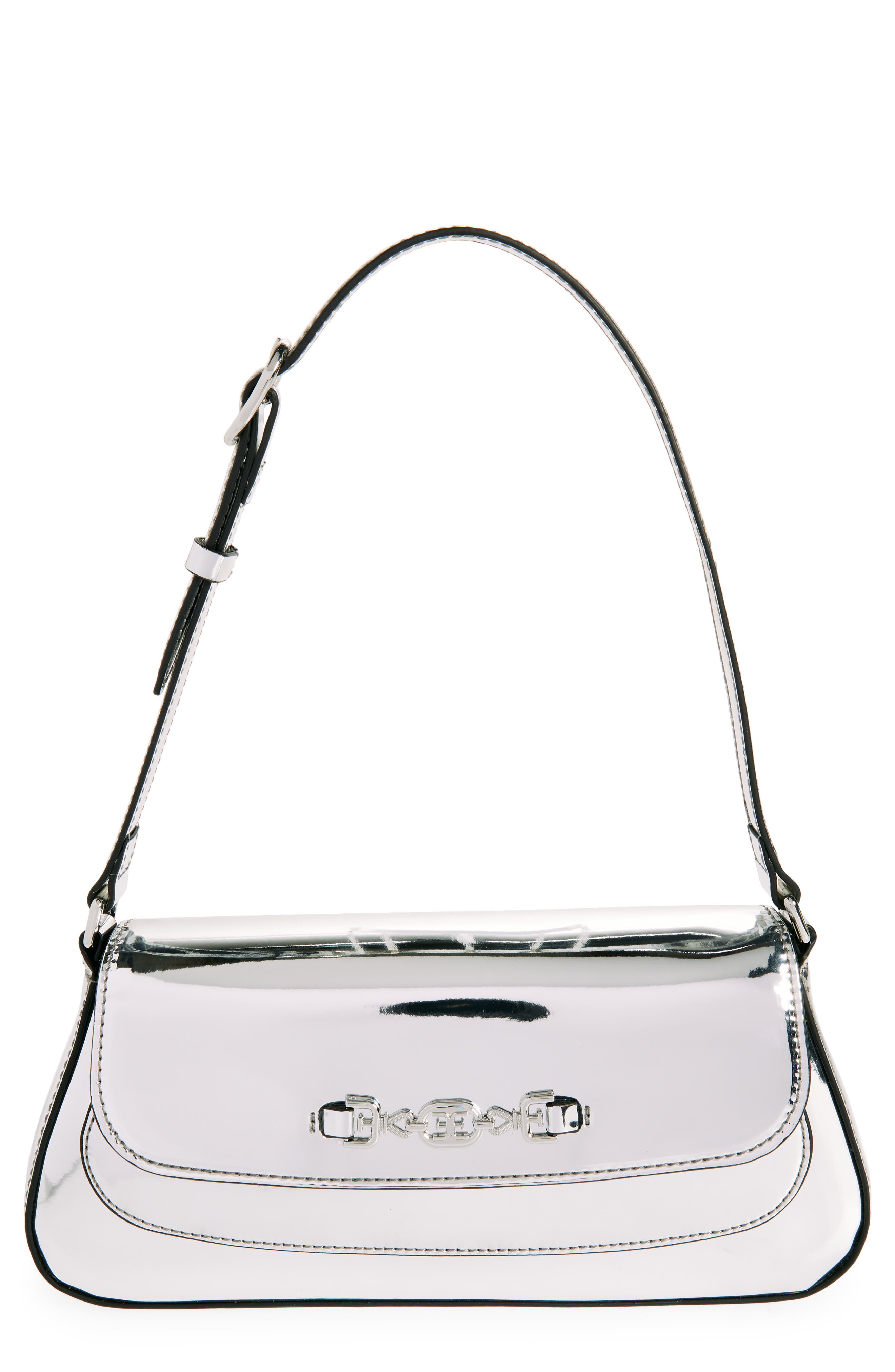 Sam Edelman Medium Loraine Metallic Leather Shoulder Bag, Main, color, 