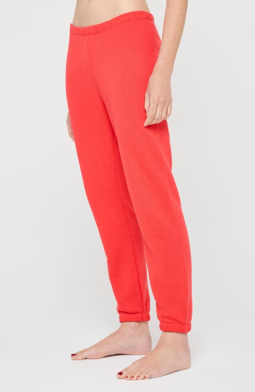 Spiritual Gangster Love Heart Luna Sweatpants In Red