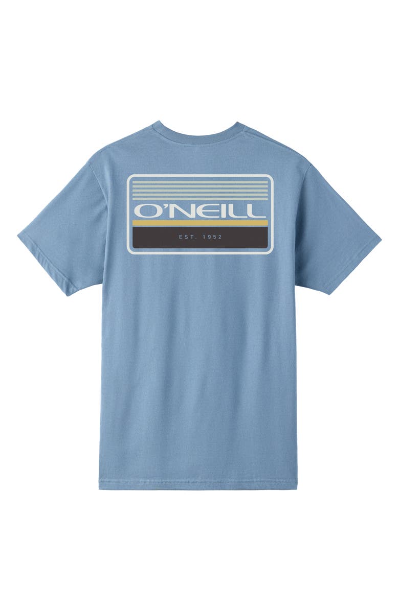 O'Neill Kids' Banner Cotton Graphic T-Shirt, Alternate, color, Blue Mirage