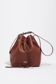 Bimba y Lola Large leather Carlino bucket bag