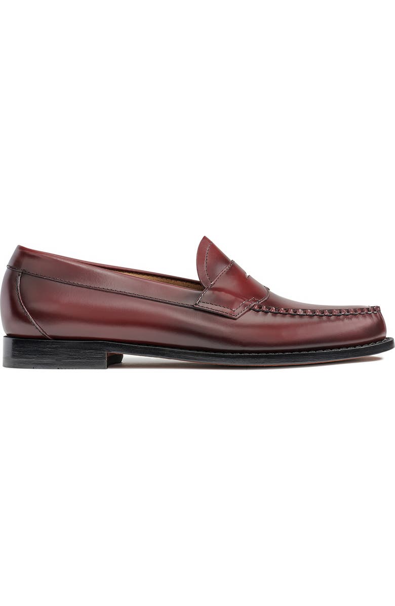 G.H.BASS Logan Leather Penny Loafer, Alternate, color, Wine