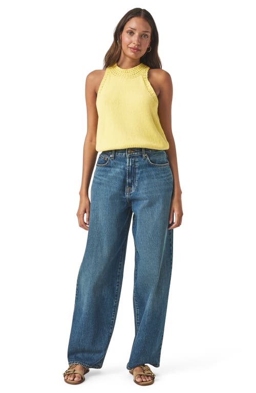 Splendid Talula Cotton Sweater Tank In Yellow