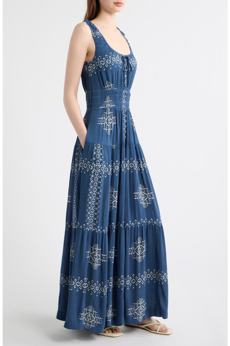 Brooklyn Sleeveless Maxi Dress, Alternate, color, NAVY