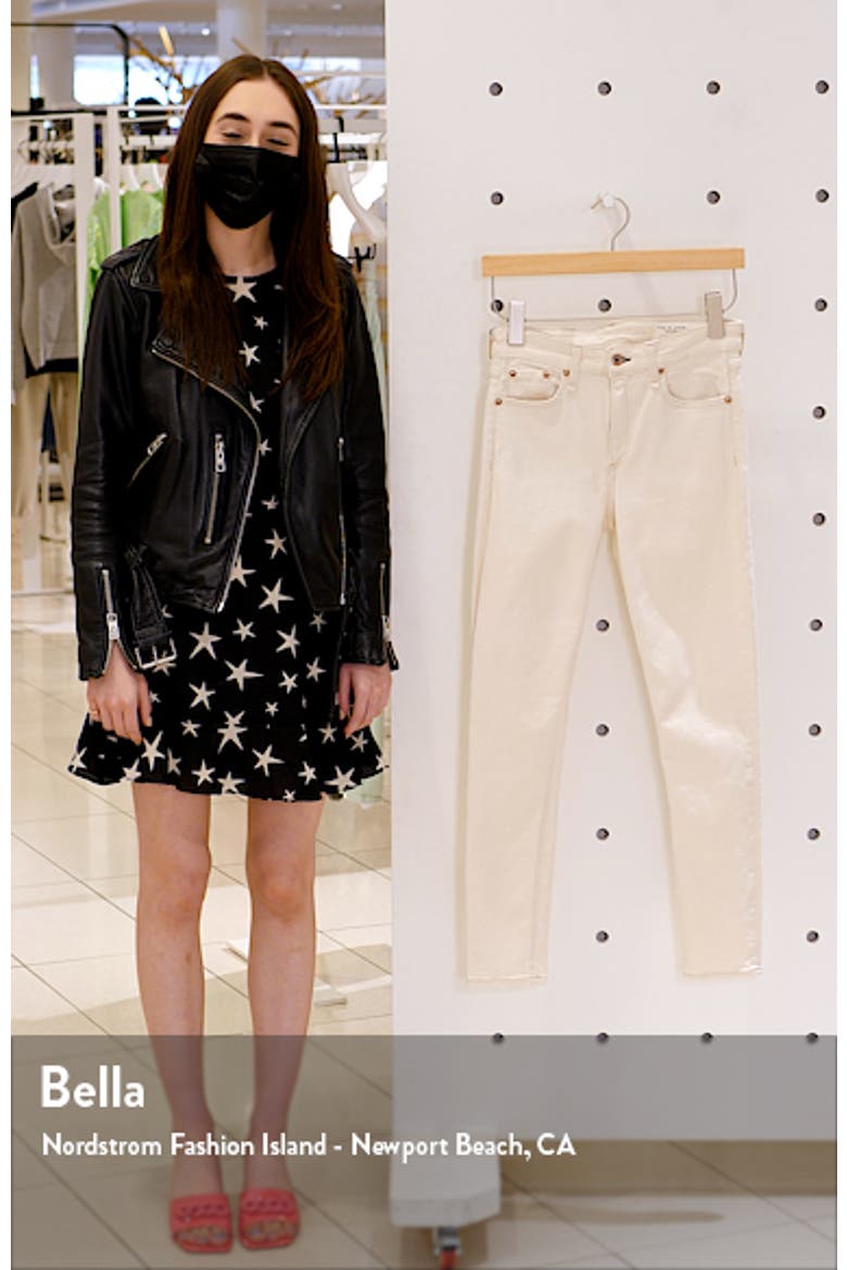 Cate Mid Rise Ankle Skinny Jeans video