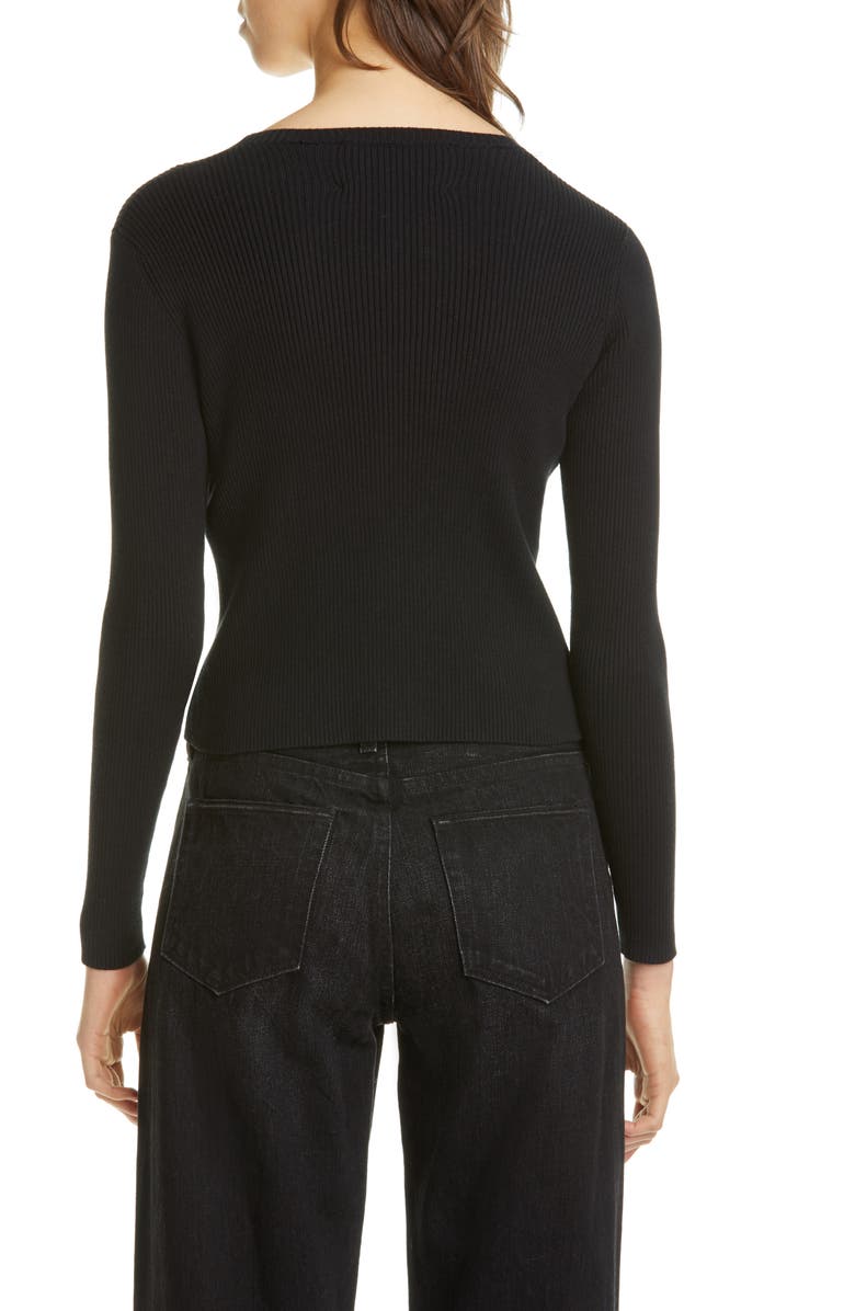 Simon Miller Nepa Mismatched Button Rib Cardigan, Alternate, color, 