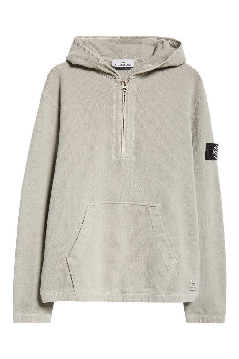 Felpa Half Zip Hoodie, Alternate, color, DUST
