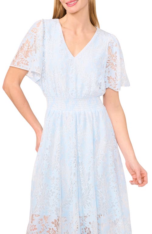 Cece Lace Smocked Waist Maxi Dress