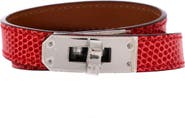 Pre-Owned Hermes Kelly Double Tour Bracelet Lizard