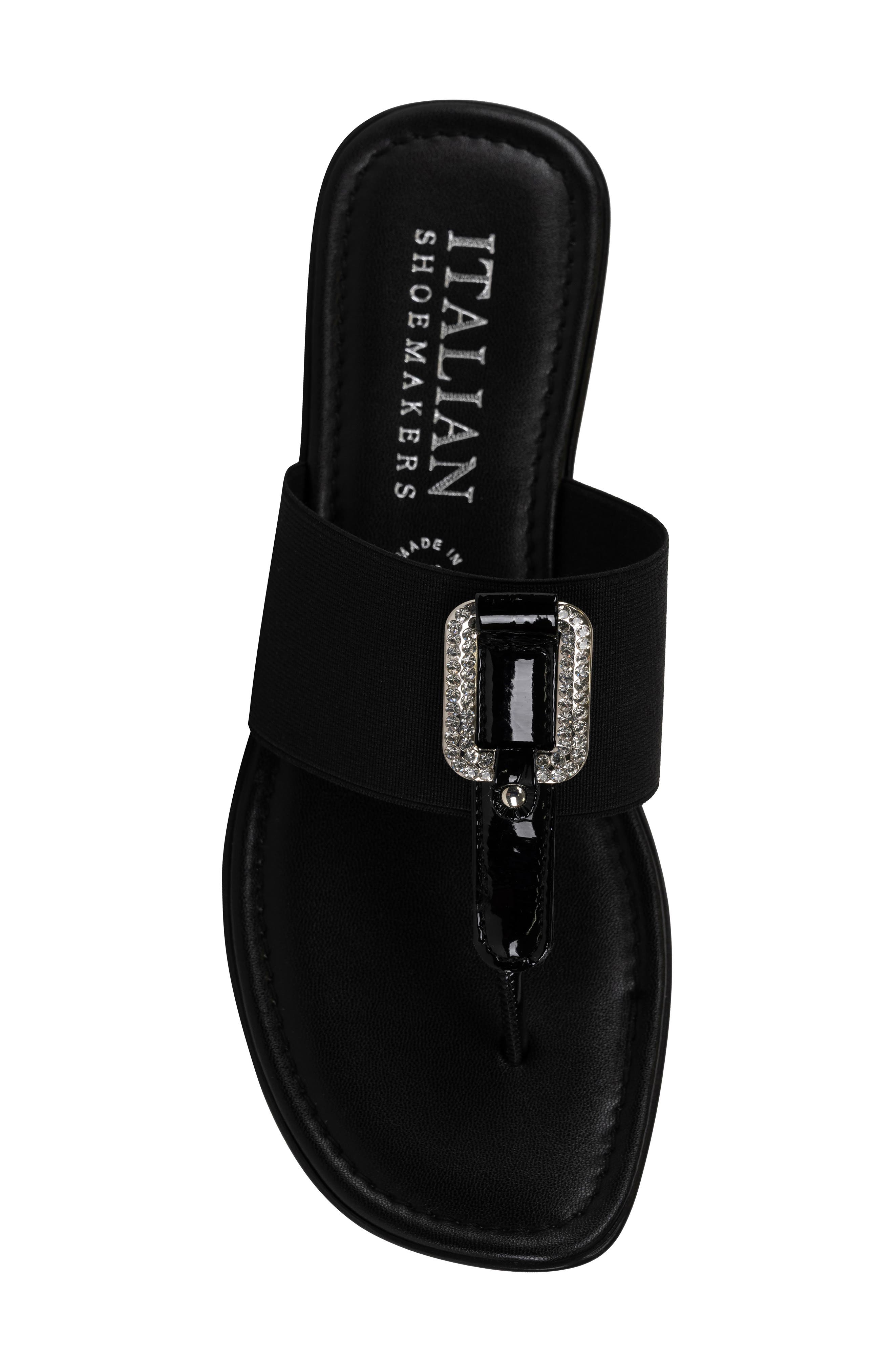 ITALIAN SHOEMAKERS Triana Flip Flop, Alternate, color, Black