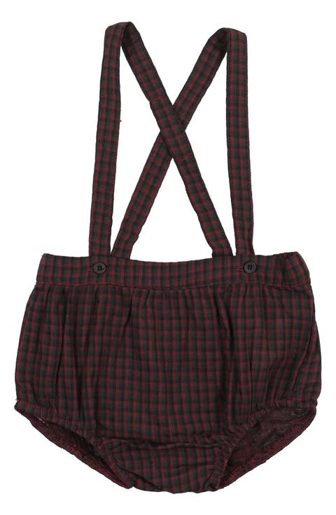 Plaid Shortalls (Baby)