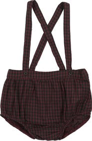 Manière Plaid Shortalls