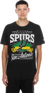 New Era Men's New Era Black San Antonio Spurs NBA Western Conference 1973 Ribbon T-Shirt