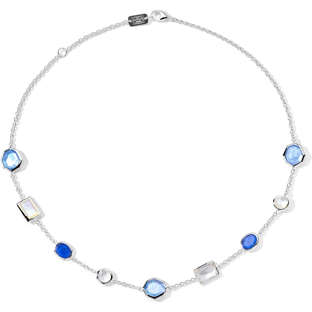 Ippolita Rock Candy® Mixed-cut Station Necklace In Silver