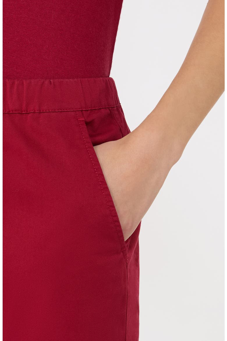 Mara Drawstring Stretch Cotton Pants, Alternate, color, RED RUTHENIUM