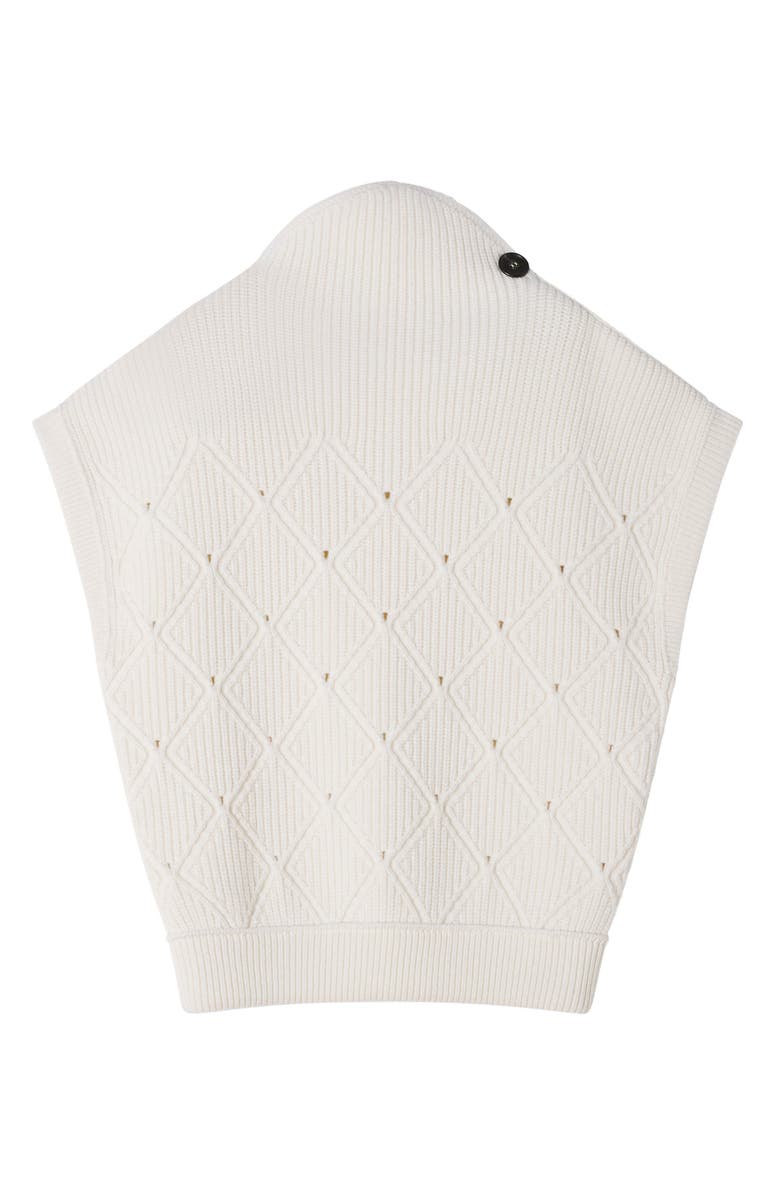 Lanvin Diamond Detail Sleeveless Wool Sweater, Main, color, Cloth