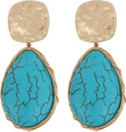 Panacea Turquoise Teardrop Earrings