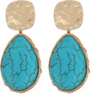Panacea Turquoise Teardrop Earrings