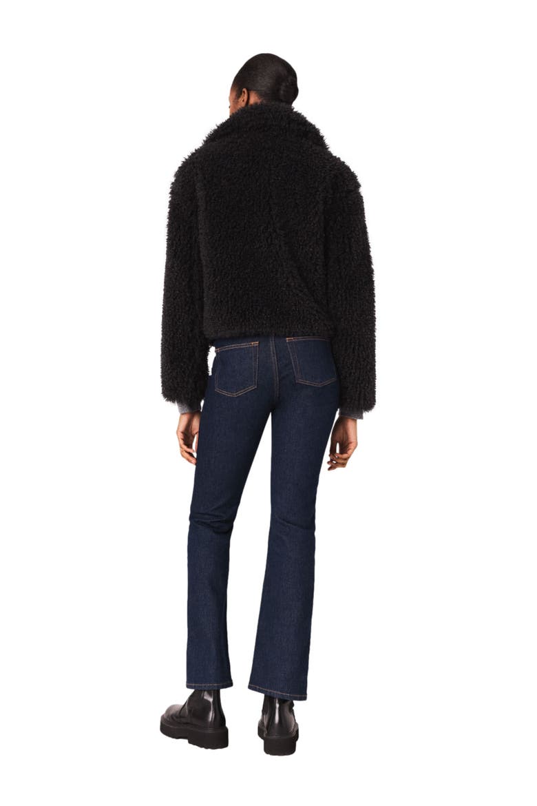 Short curly coat, Alternate, color, Anthracite grey