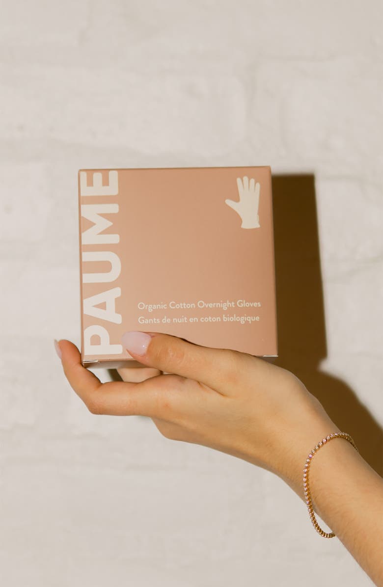 PAUME Cotton Overnight Gloves, Alternate, color, Beige