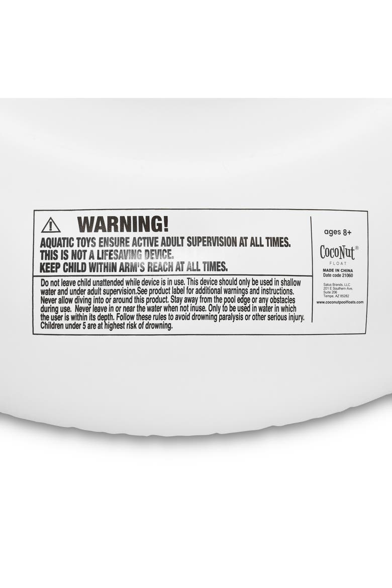 Splish.Splah. 48 Inch Ring Float Coconut Float, Alternate, color, White