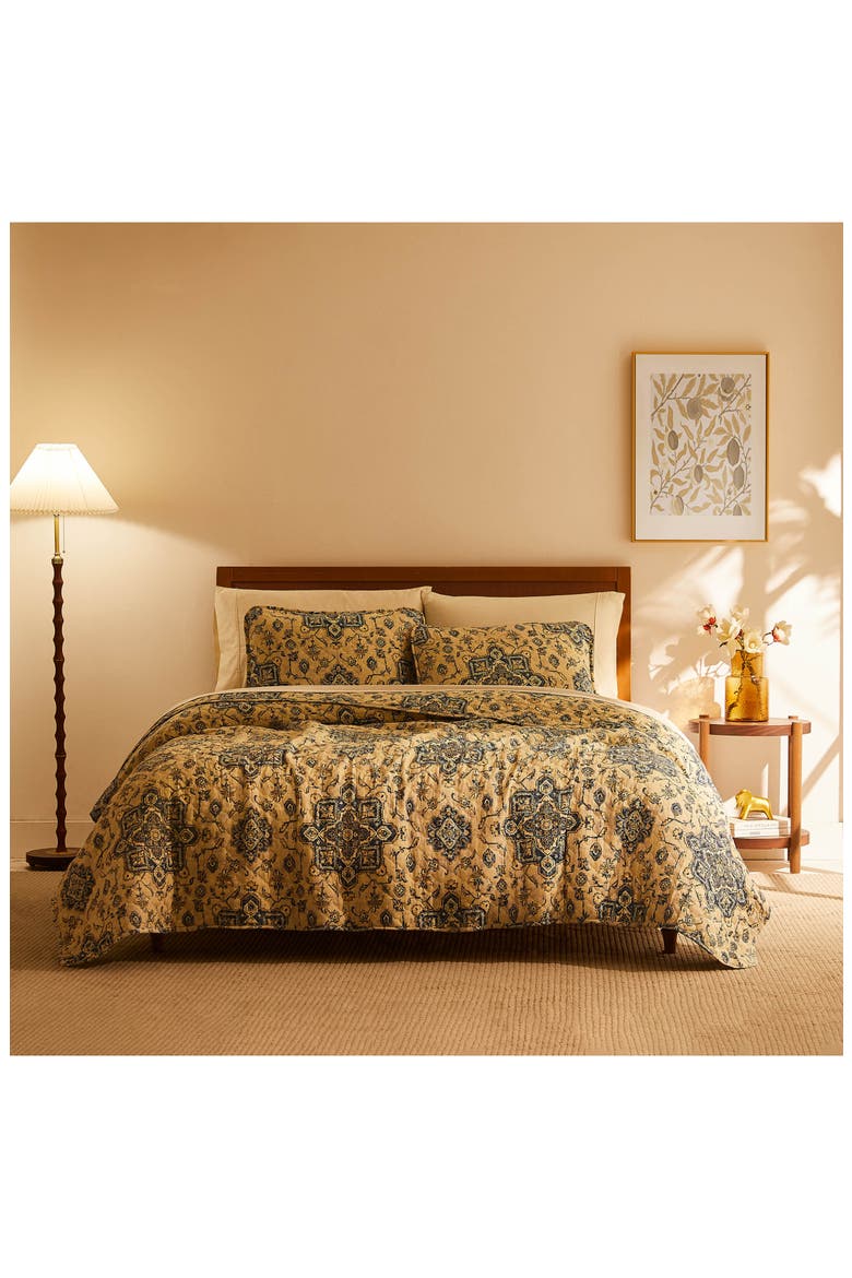 Persia Quilt & Sham Set, Alternate, color, INDIGO