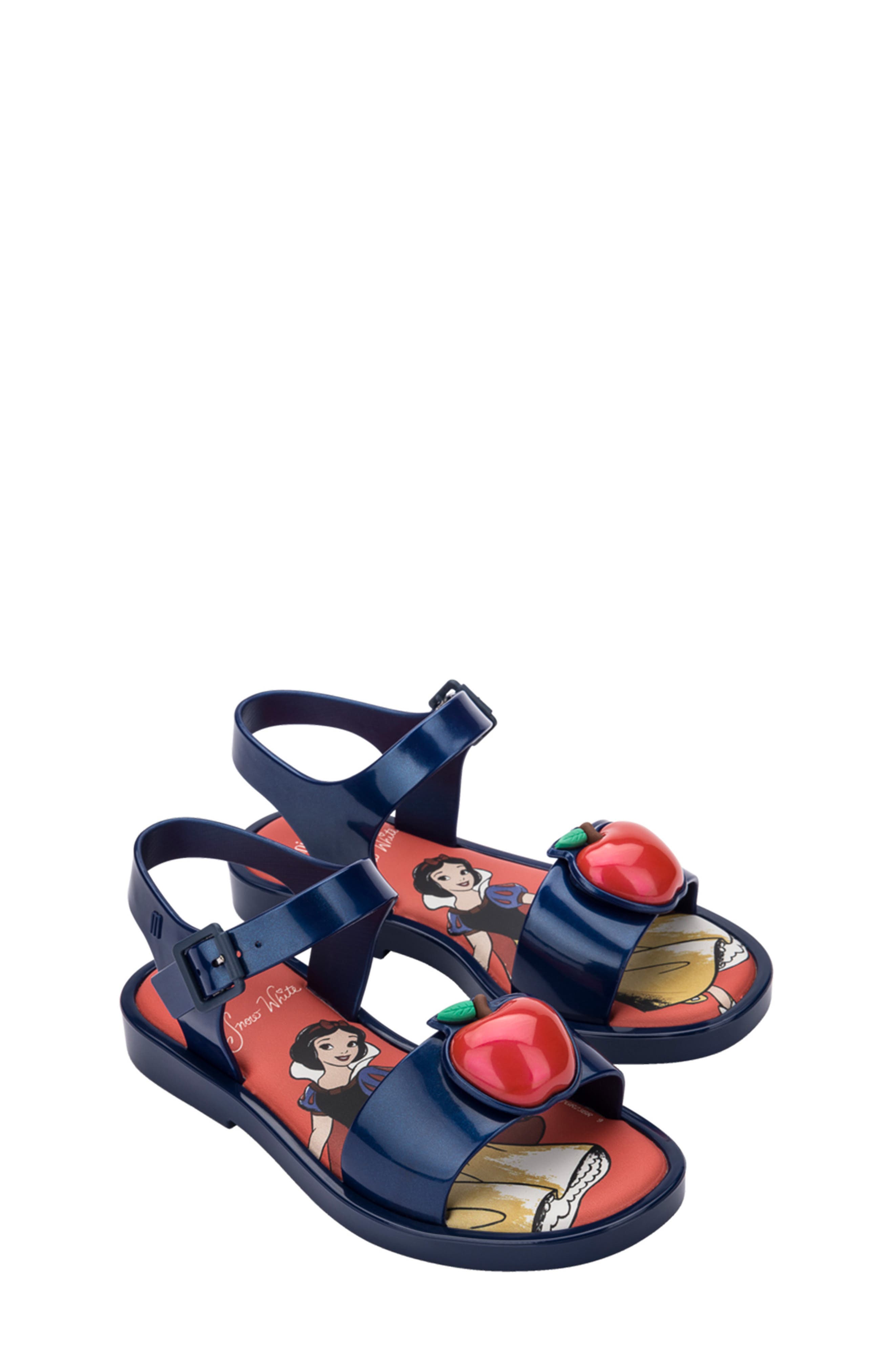 Mini Melissa x Disney Mar Jelly Sandal, Main, color, Red