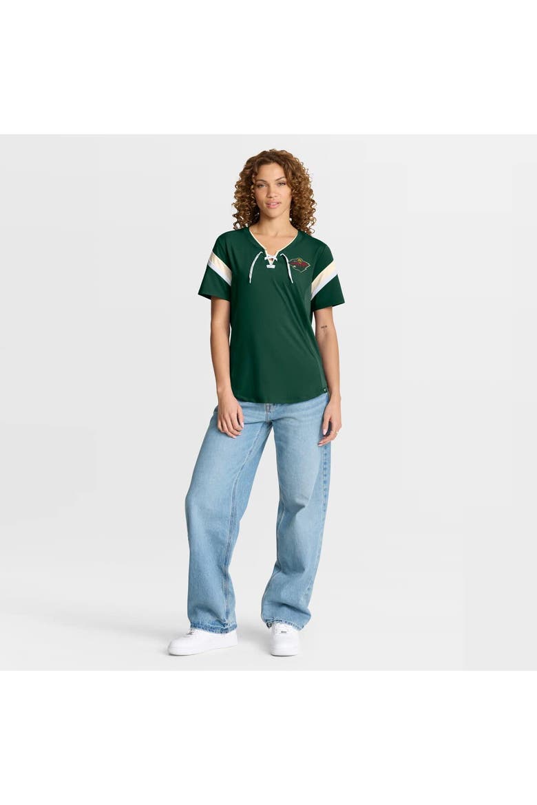 Women's Fanatics Green Minnesota Wild Offside Athena T-Shirt, Alternate, color, Green