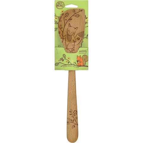 Laser Etched Beechwood Corner Spoon, Woodland Collection