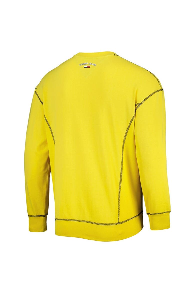 Men's Tommy Jeans Gold Utah Jazz Peter French Terry Pullover Sweatshirt, Alternate, color, Yellow